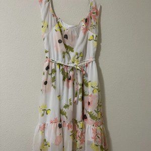 Floral off the shoulder dress- M
